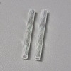 Transparent Colours Rainbow Glass Twist Bugle Beads GLAA-WH0039-11C-2