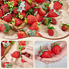 AHADERMAKER 55Pcs 6 Styles Plastic Imitation Strawberry DJEW-GA0001-54-3