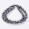 Non-magnetic Synthetic Hematite Beads Strands G-F396-13-4x6mm-2