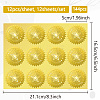 12 Sheets PET Adhesive Wax Seal Stickers DIY-WH0451-044-2