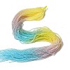 Transparent Gradient Color Glass Beads Strands GLAA-H021-01A-14-1