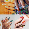 Stainless Steel DIY Nail Art Templates MRMJ-WH0092-005-7