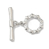 Star Brass Micro Pave Clear Cubic Zirconia Toggle Clasps KK-G548-27P-2