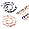 5 Strands 5 Colors Handmade Acrylic Cable Chains CHAC-SZ0001-02-1