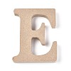 Letter Unfinished Wood Slices LS-DIY-WH0162-62E-1