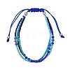 Glass Seed Beads Multi-strand Bracelets for Women PW-WGCDC20-11-1