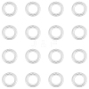 20Pcs 925 Sterling Silver Round Rings STER-BBC0009-64B-S-1