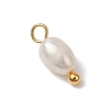 Natural Freshwater Pearl Potato Charms X-PALLOY-JF03202-01-4