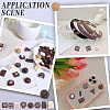 SUNNYCLUE 60Pcs 15 Styles Opaque Resin Imitation Chocolate Cabochons CRES-SC0002-67-5
