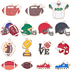 30Pcs 15 Styles Rugby Theme Alloy Enamel Pendants ENAM-SC0007-86-1