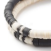 Handmade Polymer Clay Heishi Beads Stretch Bracelets Set BJEW-JB07443-6