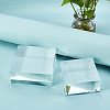 Olycraft 2Pcs 2 Style Square Acrylic Display Bases AJEW-OC0002-32-6