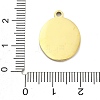 Ion Plating(IP) 304 Stainless Steel Enamel Pendants STAS-U034-07G-3