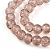 Crackle Glass Beads Strands X-CCG-Q001-6mm-07-3
