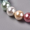 Electroplated Shell Beads Strands BSHE-G021-01E-3