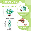 20Pcs Printed Opaque Acrylic Beads OACR-TA0004-73B-4