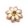 Multi-Petal Alloy Enamel Bead Caps FIND-G029-02G-06-1
