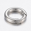 Tarnish Resistant 304 Stainless Steel Spring Gate Rings LS-STAS-P198-09C-2