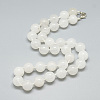 Natural Quartz Crystal Beaded Necklaces NJEW-S405-07-1