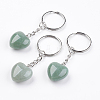 Natural Green Aventurine Keychain KEYC-F019-02P-1