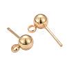 24 Pairs 4 Size 2 Colors 304 Stainless Steel Ball Post Stud Earring Findings STAS-ZZ0001-10-5