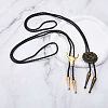 HOBBIESAY 2Pcs 2 Style Adjustable Vintage PU Leather Bolo Ties NJEW-HY0001-01-4