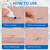 200Pcs Paint Spraying Heart Iron Fasteners Brads DIY-SP0003-38A-4