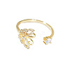 Adjustable Brass Micro Pave Cubic Zirconia Cuff Rings FS-WGDCDFA-01-5