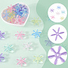 120Pcs Transparent Acrylic Beads OACR-SC0003-02A-6