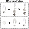 36Pcs Brass Clip-on Earring Converters Findings KK-SP0001-10S-6