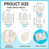 30Pcs 4 Styles Natural White Shell Pendants FIND-TA0004-96-4