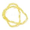 Electroplate Transparent Glass Beads Strands GL-CBA7A17-01A-13-4