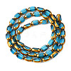 Electroplate Glass Beads Strands EGLA-N008-015F-2