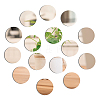 AHANDMAKER 100Pcs 5 Colors Acrylic Flat Round Mirror Wall Decor DIY-GA0002-12-1