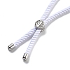 Twisted Nylon Cord Silder Bracelets DIY-B066-03P-23-3