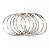 7Pcs 201 Stainless Steel Thin Plain Bangle Sets for Women BJEW-L664-022J-P01-1