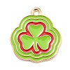 Saint Patrick's Day Alloy Enamel Pendants ENAM-G222-01F-03-1