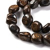 Natural Bronzite Beads Strands G-G146-A18-01-4