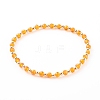 Glass & Brass Stretch Beaded Bracelets Sets BJEW-JB06149-4