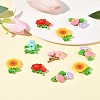 25Pcs 5 Styles Opaque Resin Cabochons RESI-FS0001-97-10