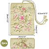 Embroidery Silk Zipper Roll Bags ABAG-WH0038-14-2