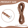 Flat Leather Craft Shoemaker Cord with Metal Rivet AJEW-WH0561-08A-2