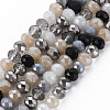 Electroplate Glass Beads Strands EGLA-S194-18C-1