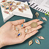 24Pcs 12 Colors KC Gold Plated Alloy Pendants FIND-TA0003-71-14