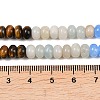 Natural Polychrome Jasper & Flower Amazonite & Tiger Eye & Dyed White Jade & White Jade & Lemon Jade Beads Strands G-Z135-C01-6