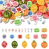 40Pcs 4 Styles Opaque Cute Resin Decoden Cabochons RESI-YW0005-40-1