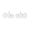 Rack Plating Brass Stud Earrings for Women KK-Z038-12P-1