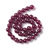Natural Jade Imitation Garnet Beads Strands G-I334-02C-2