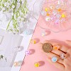 SUNNYCLUE 40Pcs 10 Colors Transparent Acrylic Beads OACR-SC0001-25-3