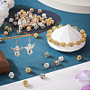 80Pcs 4 Colors Brass Rhinestone Beads KK-TA0002-11C-7